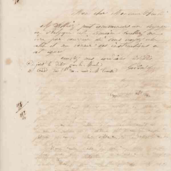 Jean-Baptiste André Godin à Alexandre Brullé, 15 octobre 1860