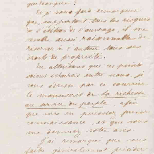 Jean-Baptiste André Godin à Victor Poupin, 7 avril 1874