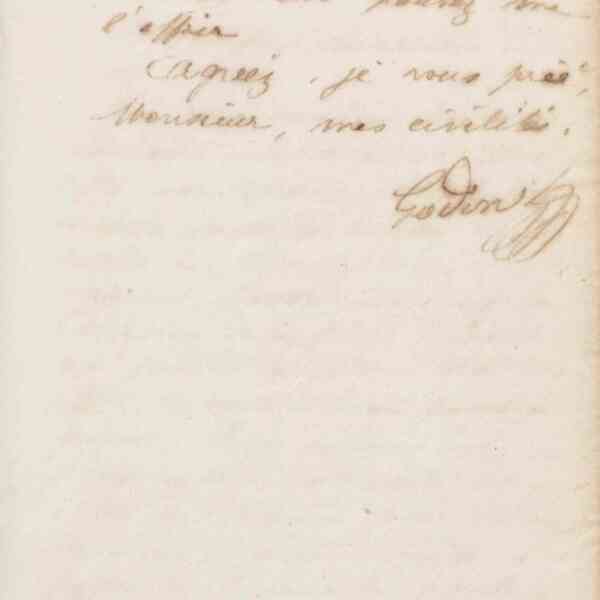 Jean-Baptiste André Godin à monsieur Tisseron, 19 décembre 1872