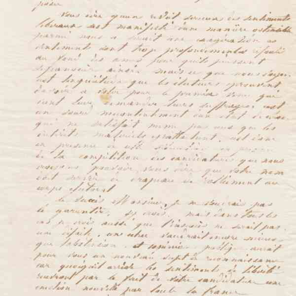 Jean-Baptiste André Godin à Odilon Barrot, 1er mars 1867