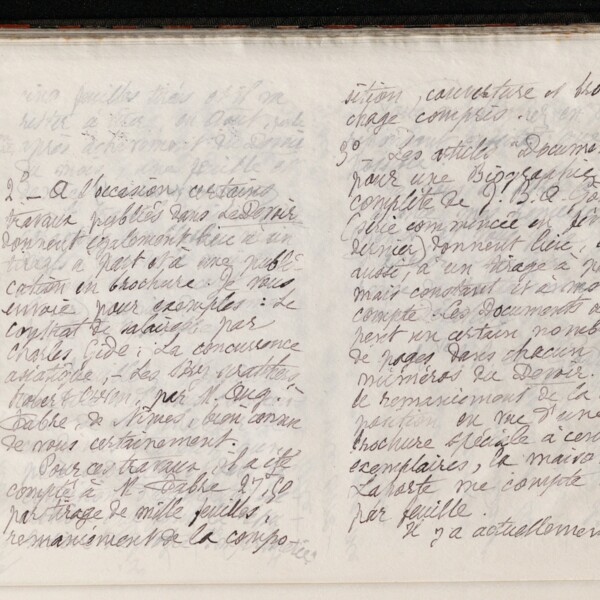 Marie Moret à monsieur Chastanier, 29 juillet 1897