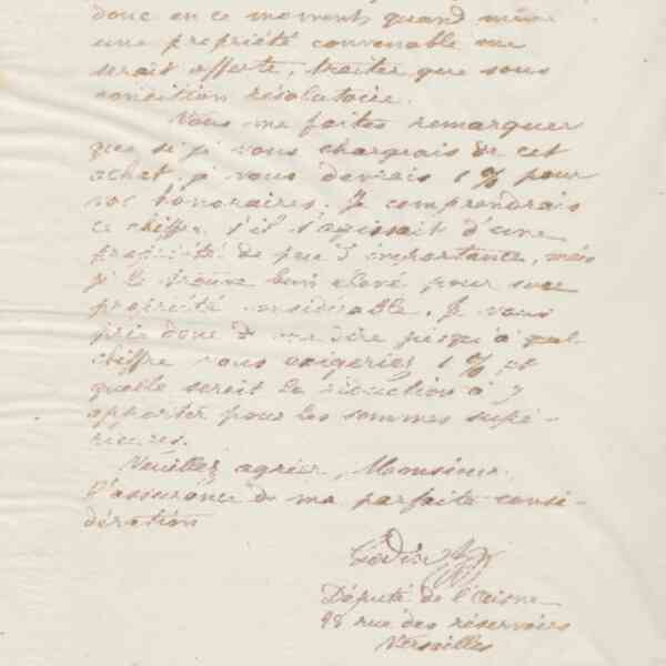 Jean-Baptiste André Godin à monsieur Gautrelet, 28 février 1875