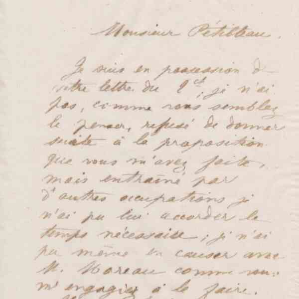Jean-Baptiste André Godin à Albert Pétilleau, 3 juillet 1873