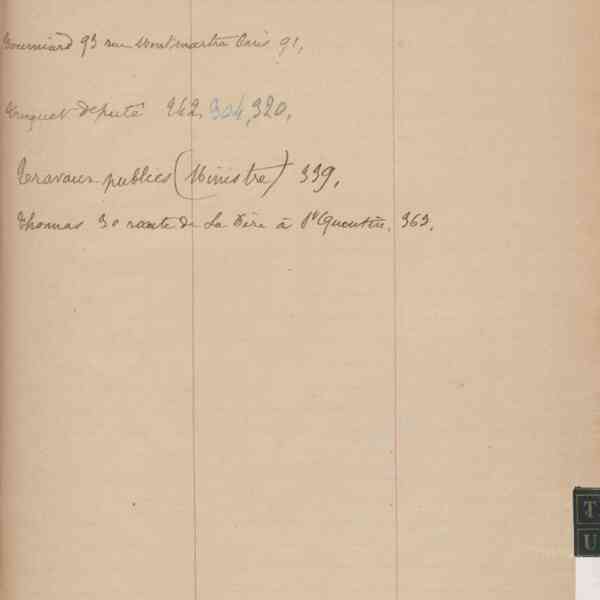 Registre CNAM FG 15 (17) - Index