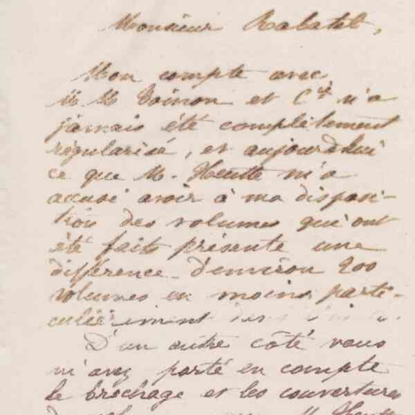 Jean-Baptiste André Godin à monsieur Rabatel, 16 février 1873