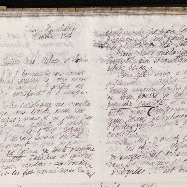 Marie Moret à La Chemiserie spéciale (Carré, Micheau et Chopin), 19 octobre 1896