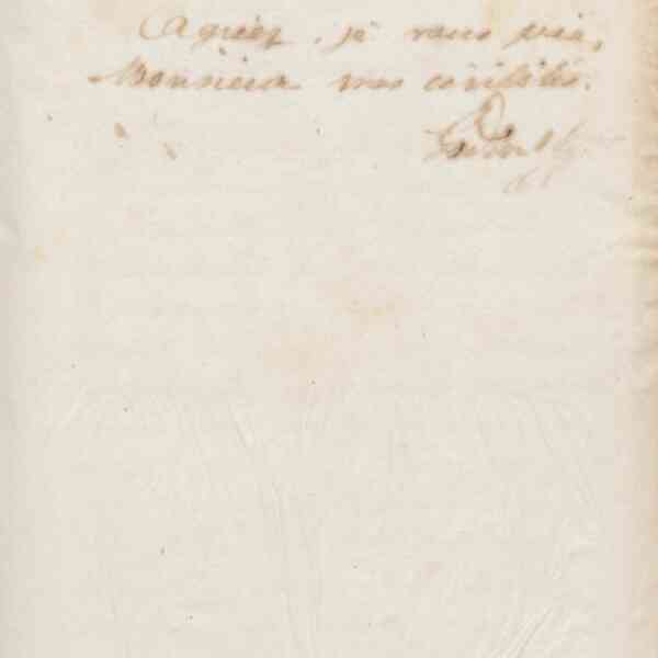 Jean-Baptiste André Godin à monsieur Bounhour, 13 janvier 1873