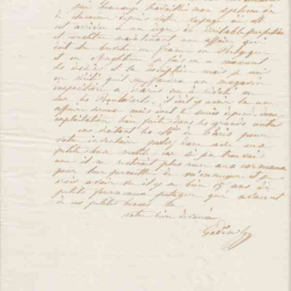 Jean-Baptiste André Godin à François Cantagrel, 14 mars 1864