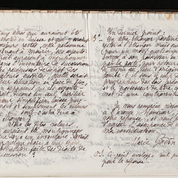 Marie Moret à Alfred Neymarck, 7 mai 1895