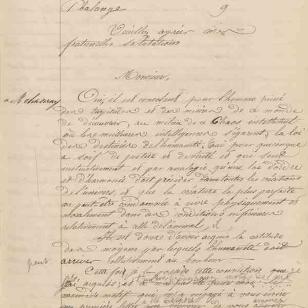 Jean-Baptiste André Godin aux gérants de La Démocratie pacifique, 21 décembre 1849