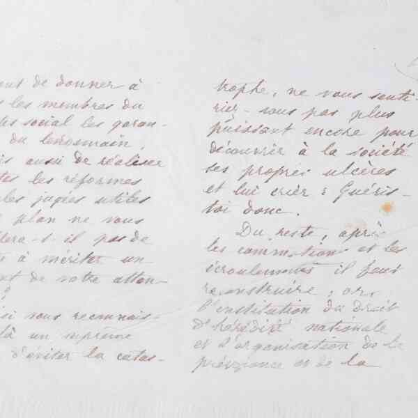 Marie Moret à Émile Zola, 1er mars 1886