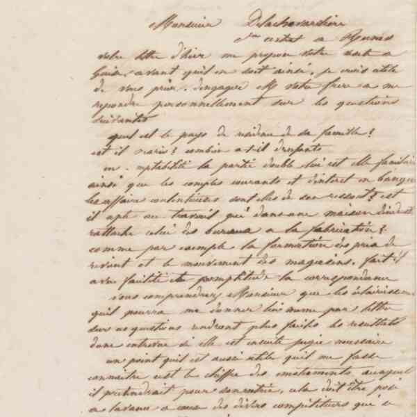 Jean-Baptiste André Godin à monsieur Delachevardière, 22 décembre 1860