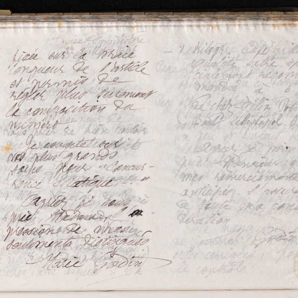 Marie Moret à madame veuve Laporte, 18 juillet 1896