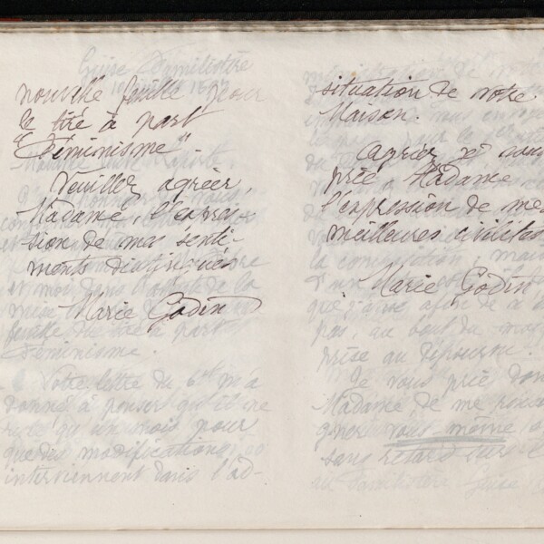Marie Moret à madame veuve Laporte, 9 juillet 1897
