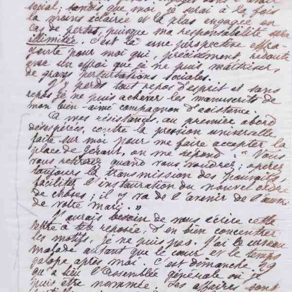 Marie Moret à Alexandre Tisserant, 21 janvier 1888