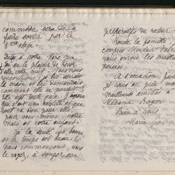 Marie Moret à Eugénie Louis, 21 mars 1897