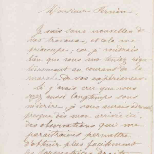 Jean-Baptiste André Godin à Antoine Pernin, 21 janvier 1874