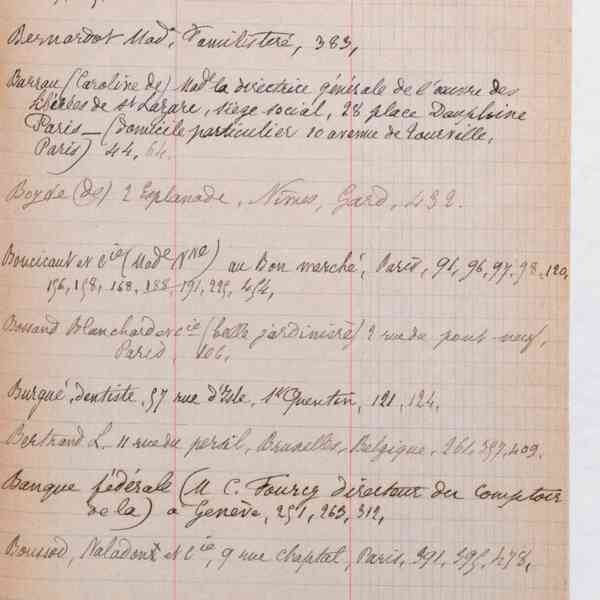 Registre CNAM FG 41 (3) - Index