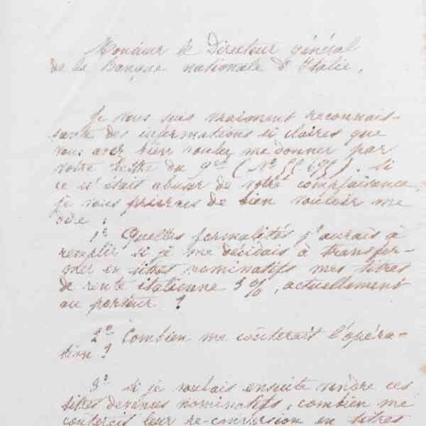 Marie Moret à Émile Raspail, 11 novembre 1886