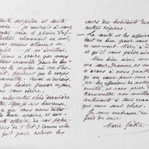 Marie Moret à Alexandre Tisserant, 10 mars 1887