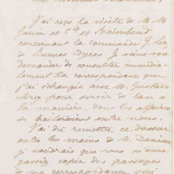 Jean-Baptiste André Godin à monsieur Delaruelle, 25 décembre 1873