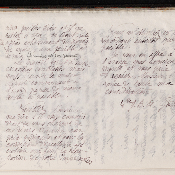 Marie Moret à monsieur Chastanier, 29 juillet 1897