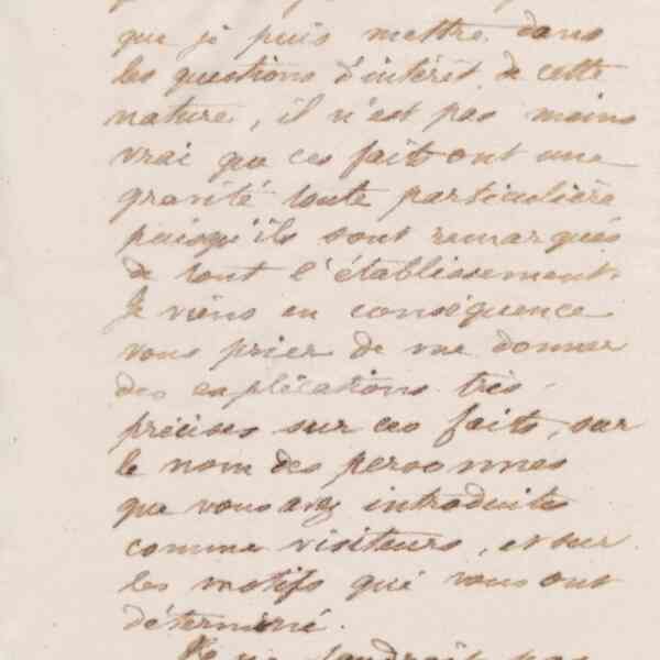 Jean-Baptiste André Godin à monsieur Loisy, 14 février 1873
