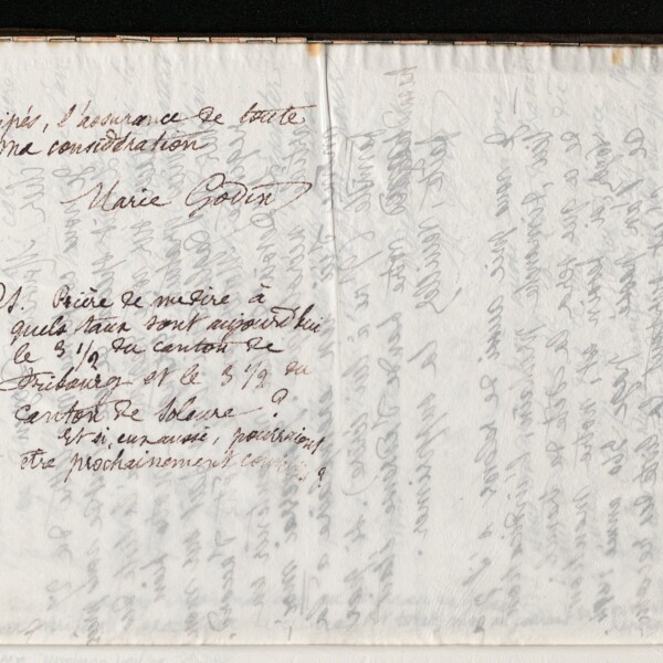 Marie Moret au directeur de la Banque cantonale de Berne, 28 avril 1895