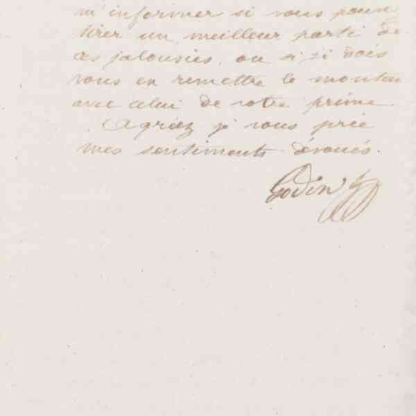 Jean-Baptiste André Godin à Alfred Denisart, 20 mars 1874