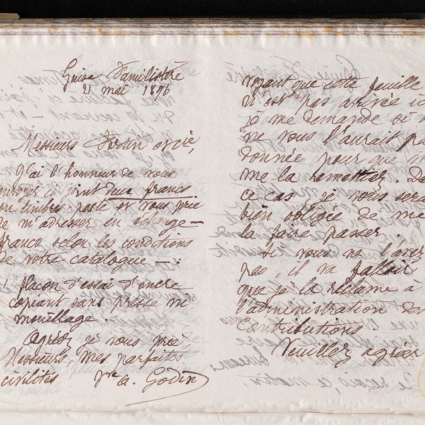 Marie Moret à Émile Venet, 21 mai 1896