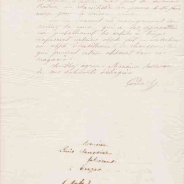 Jean-Baptiste André Godin à Louis Saussier, 19 janvier 1868