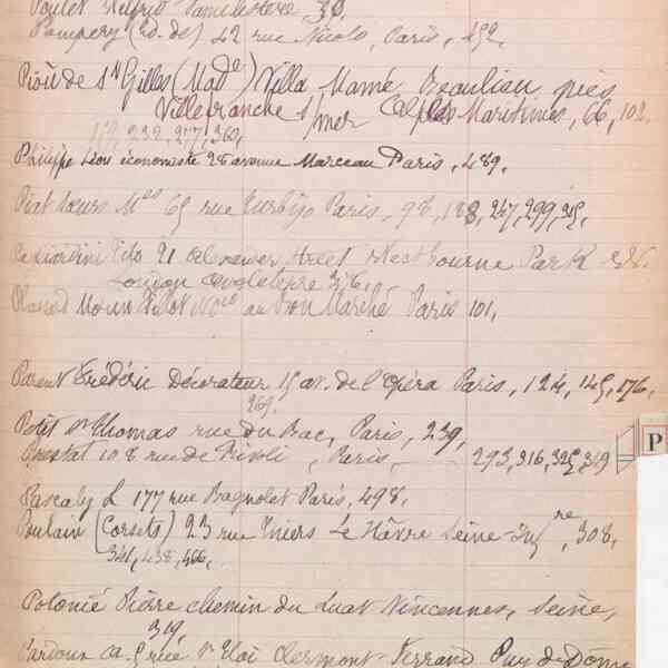 Registre CNAM FG 43 (8) - Index