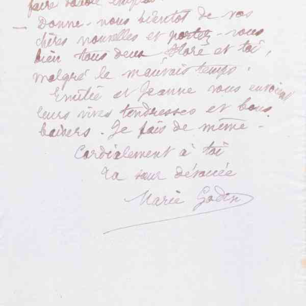 Marie Moret à Amédée Moret, 30 septembre 1889