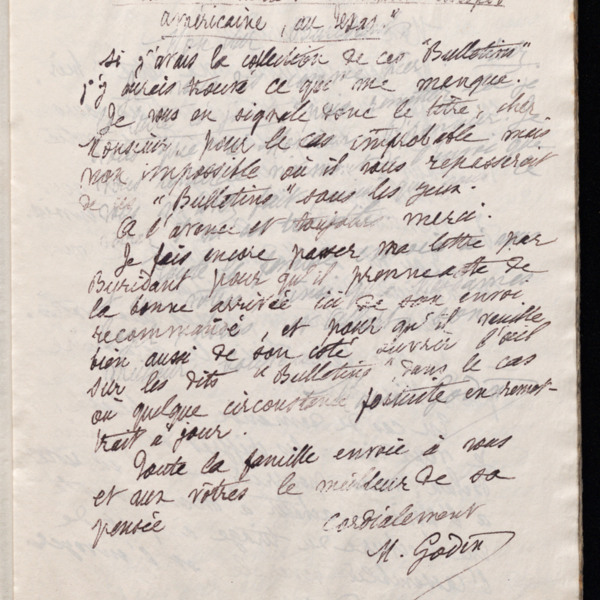 Marie Moret à Antoine Piponnier, 17 mars 1897