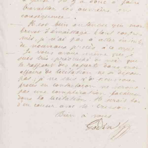 Jean-Baptiste André Godin à Alphonse Grebel, 6 mars 1874