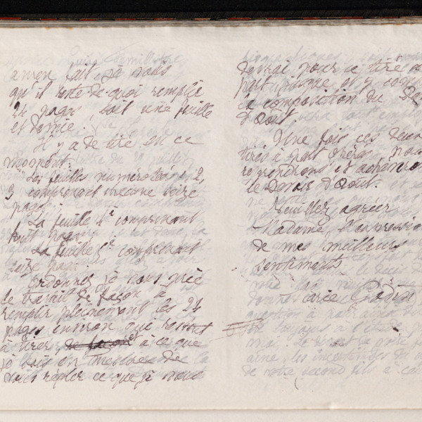 Marie Moret à madame veuve Laporte, 30 juillet 1897