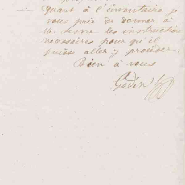 Jean-Baptiste André Godin à Alfred Denisart, 1er février 1874