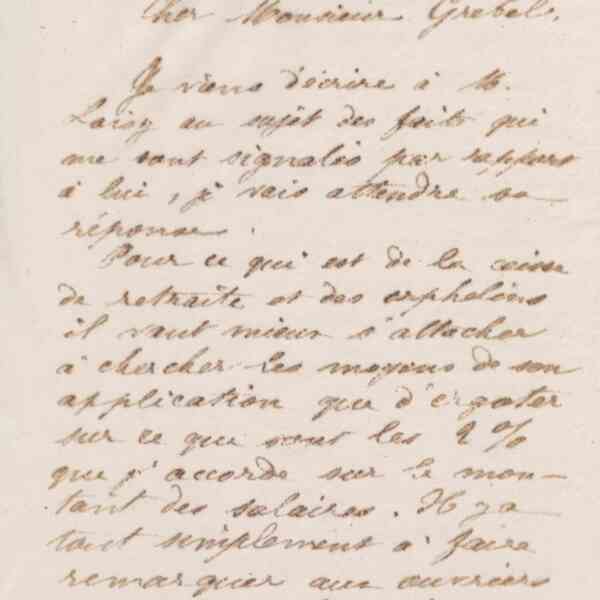 Jean-Baptiste André Godin à Alphonse Grebel, 15 février 1873