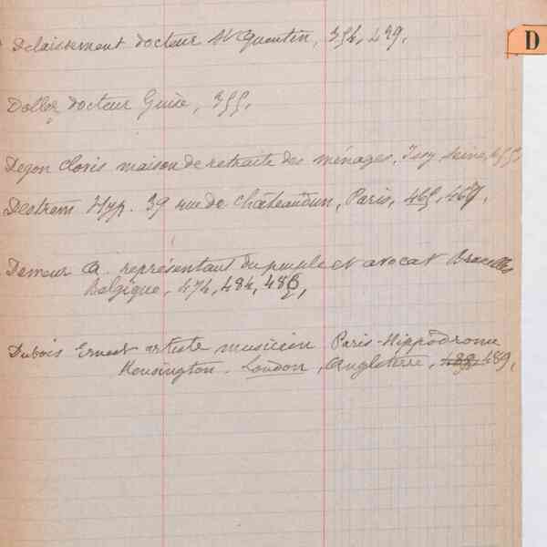 Registre CNAM FG 41 (3) - Index