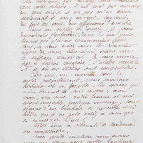 Marie Moret à Alexandre Tisserant, 27 décembre 1886