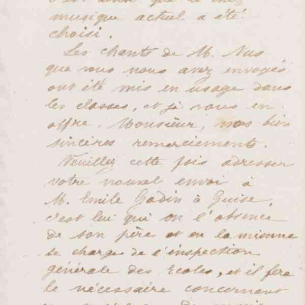 Marie Moret à Joseph-François-Marie Pouliquen, 19 février 1874