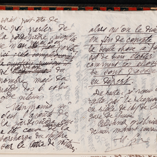 Marie Moret à Henri Buridant, 9 novembre 1897