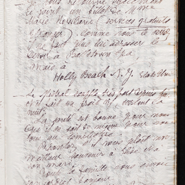 Marie Moret à Pierre-Alphonse Doyen, 29 janvier 1895