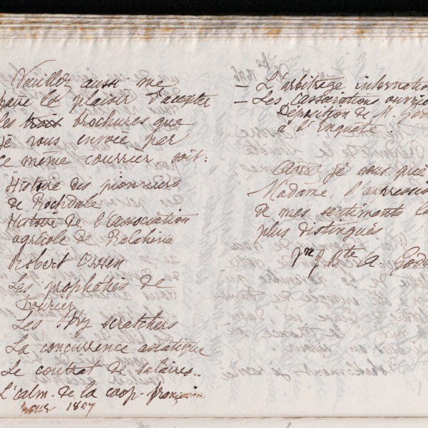 Marie Moret à Émilie Lasserre, 7 décembre 1896