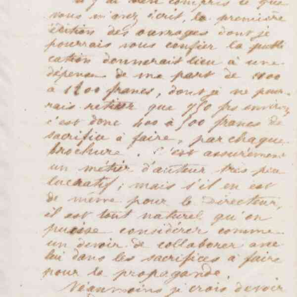 Jean-Baptiste André Godin à Victor Poupin, 7 avril 1874