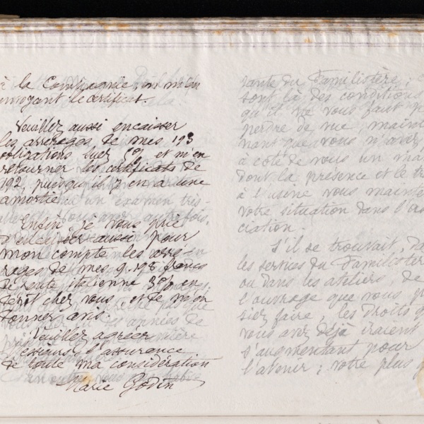 Marie Moret à Offroy, Guiard et Cie, 1er avril 1896