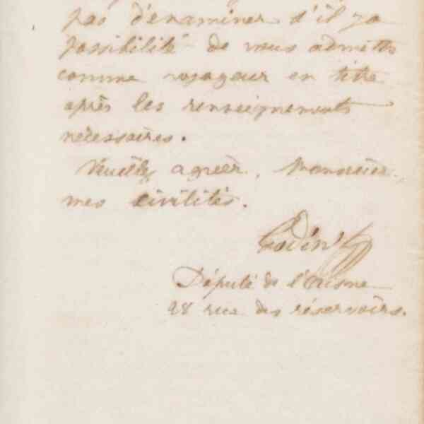 Jean-Baptiste André Godin à monsieur Maréchal, 26 novembre 1872