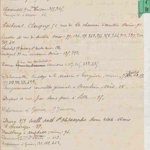 Registre CNAM FG 15 (15) - Index