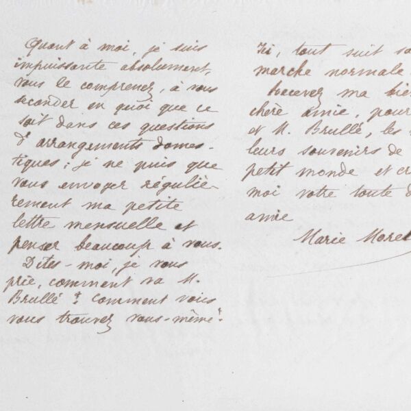 Marie Moret à Adèle Brullé, 24 mai 1886