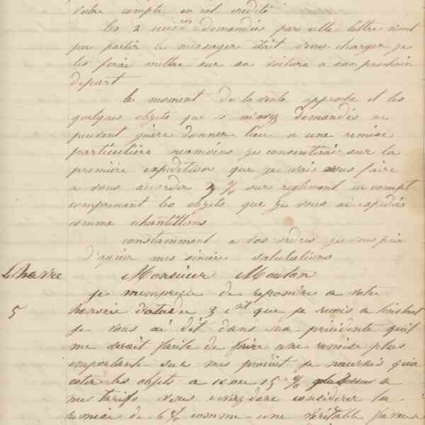 Jean-Baptiste André Godin à monsieur Cheyere, 3 septembre [1849]